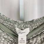 Japna  Medium Ciottagecore Smocked Floral Retro Ruched Crop Top Olive Green Photo 4