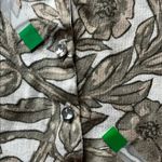 Charlotte V Neck Gem Button Down Neutral Floral Cardigan Photo 4