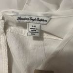 American Eagle White Short Sleeve Blouse Photo 1