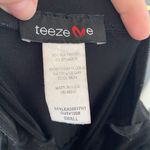 Teeze Me Early 2000's Black Silver Asymmetric Satin Sequin Midi Formal Dress S Photo 7