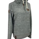 Naketano Signature Grey Cowl Neck Sweatshirt Jumper Pullover Size Medium Photo 3