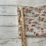 *Women's XS Chic Floral Smocked Top Lightweight Floral Summer Spring Casual White Photo 5