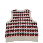 Levi's Levi’s Sweetie Strawberry Knit Sweater Vest Red Green White Printed Crewneck Photo 2