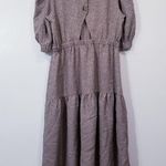 Current Air Puff Sleeves Midi Dress Midi Dress Photo 2