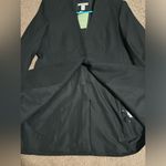 H&M collarless cinched waist black blazer Photo 3