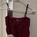 Garage tie front cropped tank Photo 1