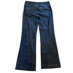 Harold's Jeans VTG SZ 6 Flare Leg Button Zipper Front Dark Wash Buttons Med Rise Blue Photo 3