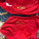 Show Me Your Mumu  Malta Red Rosette Bikini Top & Bottom 2pc Set XS/S Photo 9