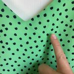 Elli White green polka dot asymmetrical midi dress size s Photo 7