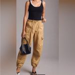 Avec Les Filles  Tan Drawcord Cargo Jogger Pants Small NWT Photo 1