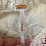 Free People  Sunbeam Mini Dress Ivory Embroidered Off Shoulder Bohemian‎ Small Photo 8