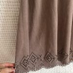 Suede Mini Skirt Brown Photo 2