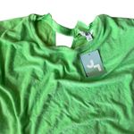 JoyLab Women's Bright Green Open Back Terry Cloth Sweatshirt - Size XS - NWT Photo 1