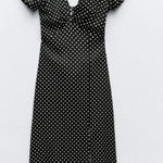 ZARA  Polka Dot Midi Dress Photo 0