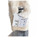 APPARIS ROXANNE Faux Fur Scarf Two Tone Gray Ivory Carbon Cozy Soft Slit OS NWT Photo 5