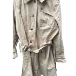 Pendleton Vintage Women’s Size XL Khaki Brown Long Trench Pea Coat Belt Strap Photo 0