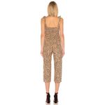 Faithfull the Brand Women's Mila Animal Print Tie Straps Elsa Jumpsuit Size XS Photo 3