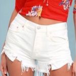 Free People NWT  Looking Good Vibrations White Shorts Size 29 butterfly Photo 1
