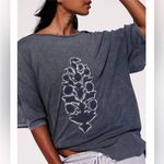 Free People NWT FP Movement Harmony Tee - blue indigo combo - small Photo 3