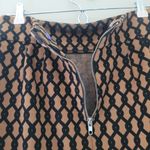 Vivienne Tam Vivienne  Brown and Black Chain Print Skirt Photo 5