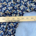 Karin Stevens Floral Dress Rayon Lace Trim Pockets Petite 14 Career Party Boho Photo 10