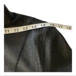 Reversible Faux Black Leather Moto & Animal Print Lightweight Jacket Black Size M Photo 3