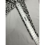 Loft Womans Petite Long Sleeve Pullover Sweater MP Black White Animal Print Photo 6