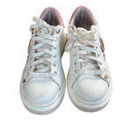 ALDO  White and Pink Heart Embellished Sneakers Photo 2