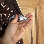 Vintage women’s polka‎ dot Brown and White Patterned Dress size 8 Photo 3