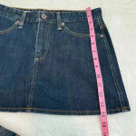 AG Adriano Goldschmied Adriano Goldschmied AG Skirt Size 29 The Mini A-Line Denim Skirt Dark Wash Photo 7