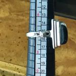 White Buffalo Sterling Silver Ring Size 7 Black Photo 6