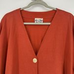 Liz & Jane Orange Cardigan Blouse Lagenlook Art Minimalist Cotton Size 3X Photo 1
