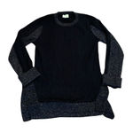 3/$15 LIME black sweater with metallic trim Photo 0