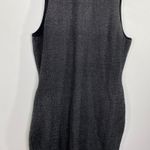 EXPRESS  Grey Black Knit Mock Neck Sleeveless Sheath Dress Women's Size XLarge XL Photo 3