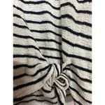 Madewell Texture & Thread Short-Sleeve Wrap Top White Black Stripe XS Photo 5