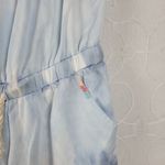 Vintage Havana Women Romper Size M Light Blue Strapless Tie Dye Waist Tie Casual Photo 9