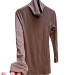 Atoir by Revolve The Baseline Mini Dress Coffee Mock Neck Cut Out Long Sleeves Brown Size 8 Photo 8