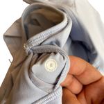 Lululemon  Women’s 6 Align Crop Tank Top Light Blue Linen‎ Pastel Built In Bra Photo 3