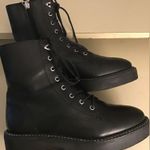 Schutz women black leather Combat boots US 5.5 Euro 35.5 Photo 5