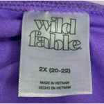 Wild Fable Dark Purple 5-Way Halter Swim Bikini Top Plus Size 2X (20 - 22) NEW Photo 5