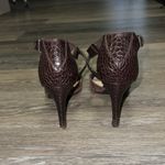 Franco Sarto  Anazio Pump - Suede & Faux Leather - Burgundy - Size 7.5 Photo 6