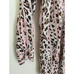 Victoria's Secret Victoria Secret Long Sleeve Button Down Nightgown Sleep Dress Leopard Pink Photo 5