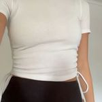 ZARA White Bow T-Shirt Photo 0