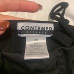 Contempo Casuals Cross Cross Black Crop Top Photo 3
