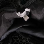 Maurice's Black Floral Velvet Flecked Formal Mini Dress Women’s Size XS Photo 6