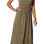 Loft NWT green maxi dress versatile sleeveless soft flowy comfortable preppy dress xs Photo 0