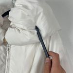 BCBG MAX AZRIA Down Puffer Coat White Women's S Belted Winter Warm Jacket‎ Photo 7