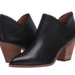 Frye Reed Scallop Leather Shootie Boots Black Size 8.5M Photo 0