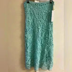 House of Harlow 1960 skirt set crochet maxi skirt Medium NWT Blue Photo 4