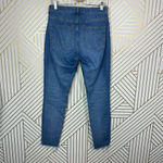 Everlane High-Rise Medium Wash Frayed Hem Jeans Blue Size 29 Tall Photo 7